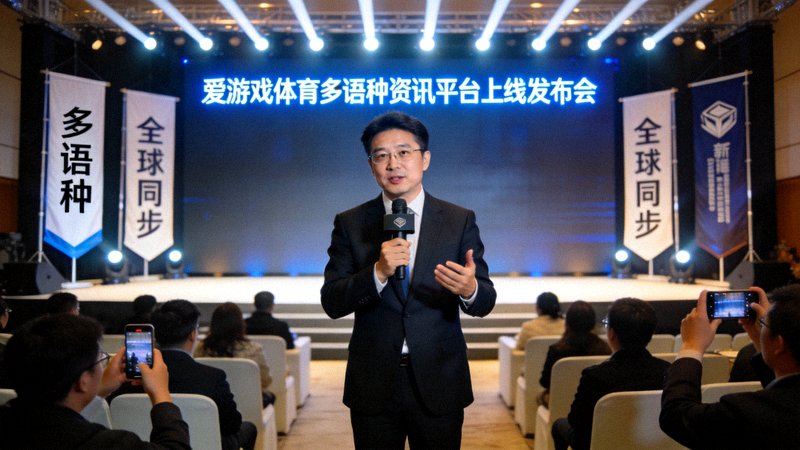 爱游戏体育多语种资讯平台上线发布会现场照片 - 嘉宾演讲