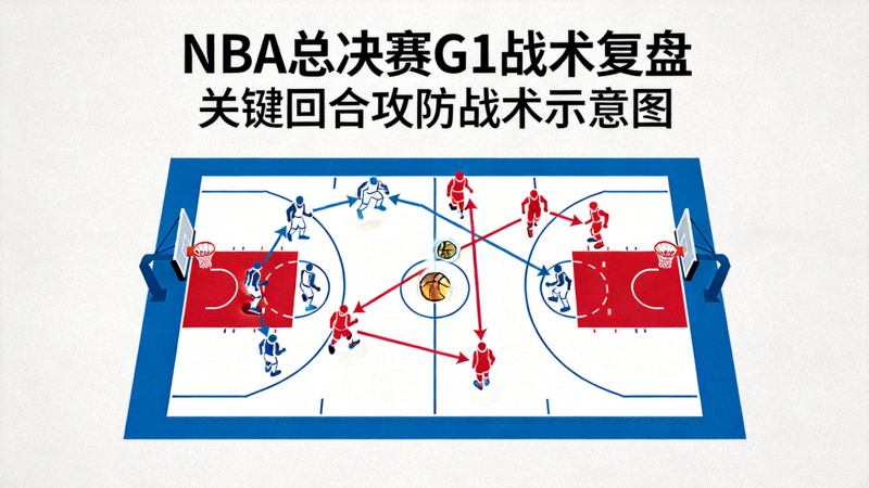 NBA总决赛G1战术复盘 - 关键回合攻防战术示意图