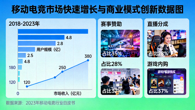 移动电竞市场快速增长与商业模式创新数据图表