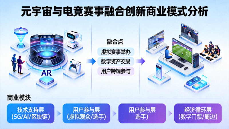 元宇宙概念与电竞赛事融合创新商业模式分析示意图