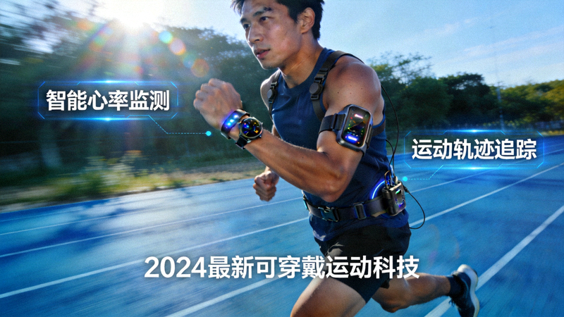 运动员穿戴智能设备训练 - 展示最新可穿戴运动科技