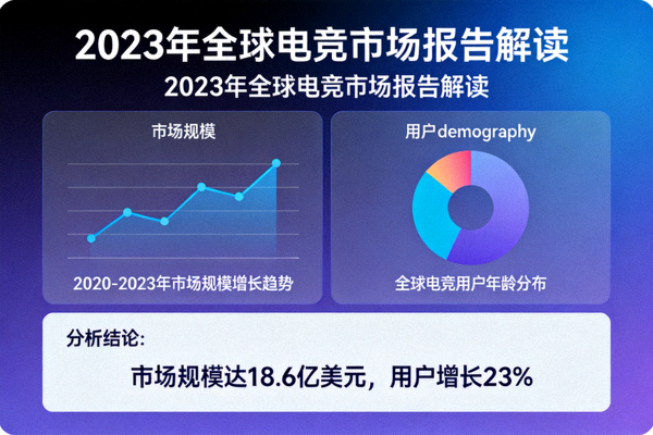 2023年全球电竞市场报告解读 - 展示市场数据图表和分析结论