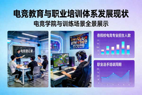 电竞教育与职业培训体系发展现状 - 展示电竞学院与训练场景