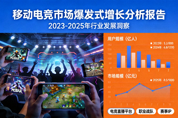 移动电竞市场爆发式增长分析报告 - 展示手机游戏竞技场景
