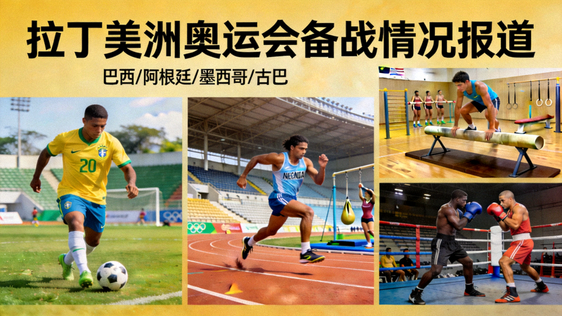拉丁美洲奥运会备战情况报道 - 各国运动员训练场景
